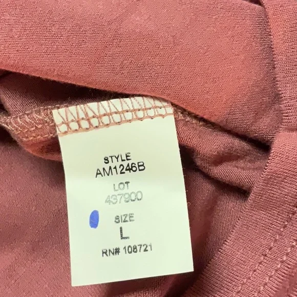 Antistar Fold Over Strapless Tube Top, Size L, Red/Rose, NWT - Picture 5 of 7